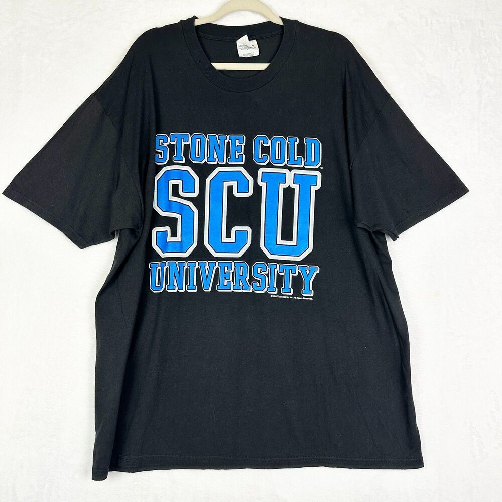 Vintage 1998 WWF Stone Cold Steve Austin University 3:16 Tee Shirt Size XL EUC